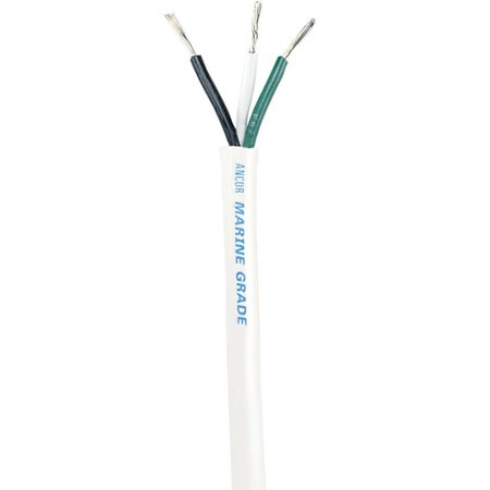 ANCOR White Triplex Cable - 14/3 AWG - Round - 100' 133510